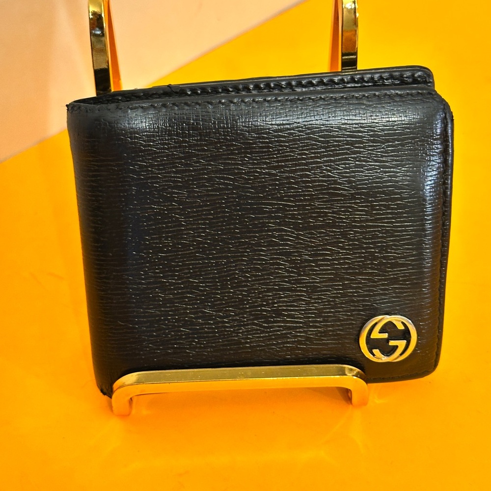 Gucci Mans wallet Black Mamab Black leather box quality and soft leather from GG - Picture 13 of 15